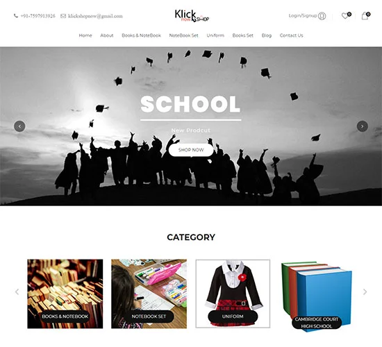  Klick Shop Now | Web Development | Proftcode