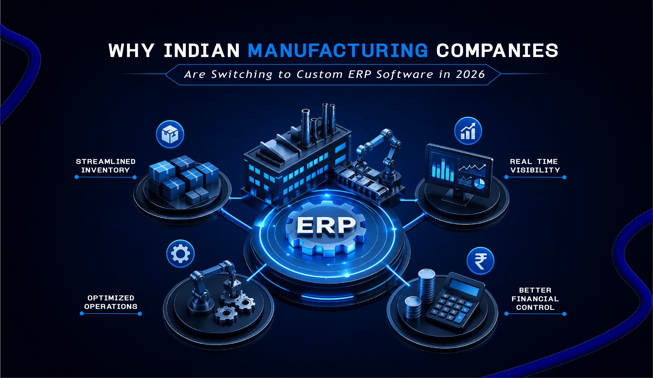 Indian manufacturing companies switching to custom ERP software