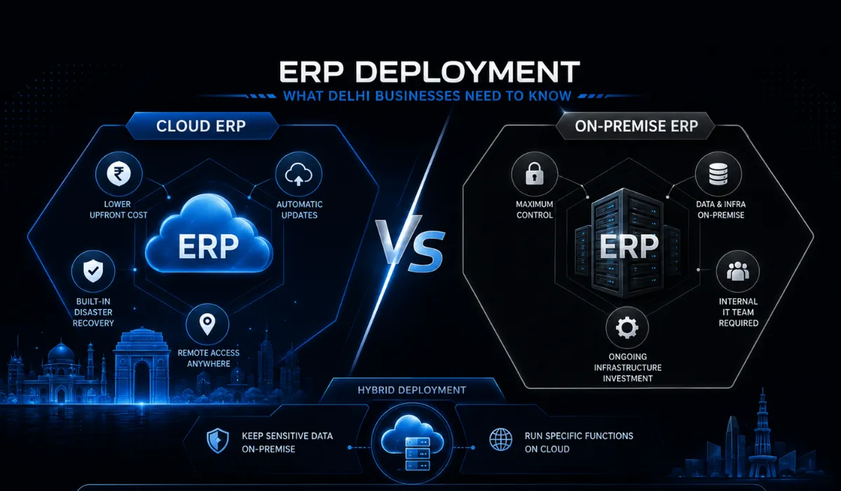 Cloud ERP vs On-Premise ERP: What Delhi Businesses Need to Know