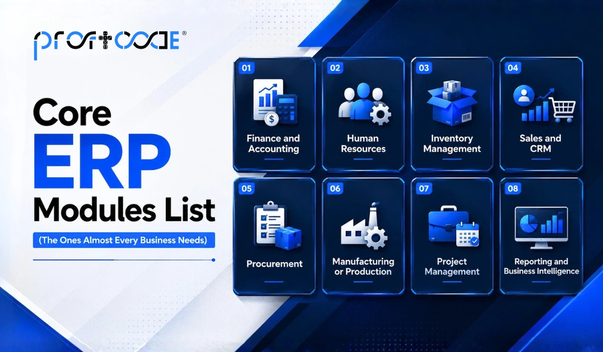 Core ERP Modules List